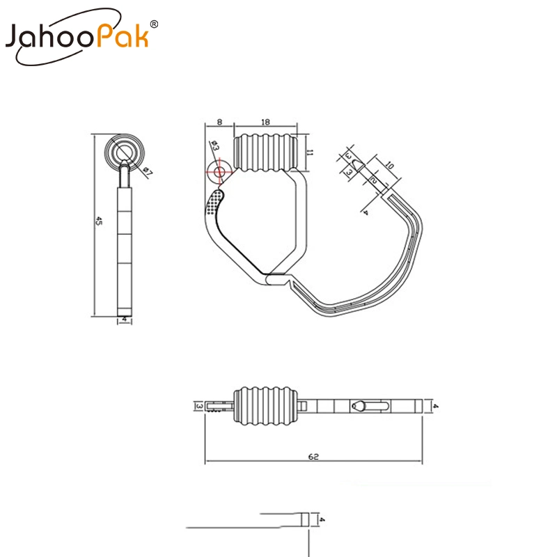 China Factory Plastic Padlock Seal Disposable Use