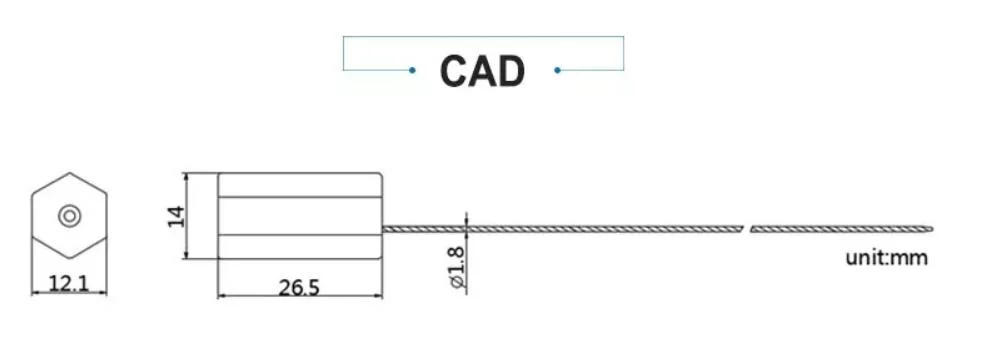 ISO17712 Safety Security Plastic Cable Seal for Container